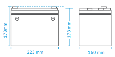 12.8V 50Ah 600Wh Deep cycle battery pack