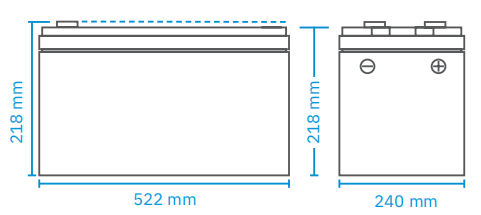 12.8V 200Ah 2560Wh Deep cycle battery pack