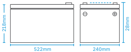 12.8V 300Ah 3840Wh Deep cycle battery pack